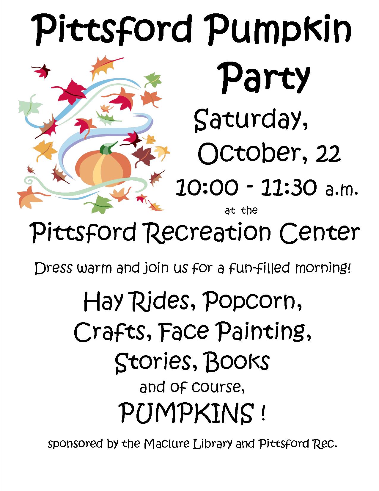 Pumpkin Party Maclure Library